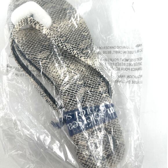 Solei Sea Women's Python Gray Thong Sandals Size 8 - Picture 5 of 9